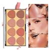 8 Colors Face Blush Palette Light Luxury Blush Palette Matte Blush Powder Bright Shimmer Face Blush Contour and Highlight Blush Palette