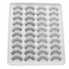 20 Pairs Mink Lashes Natural False Eyelashes Dramatic Volume Fake Lashes Soft Thick Long Eyelashes Wispy Makeup Extension 2022