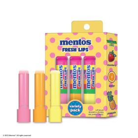 RUDE Mentos Fresh Lips Variety Pack (Lip Balm) (Color: Tropical Mix)