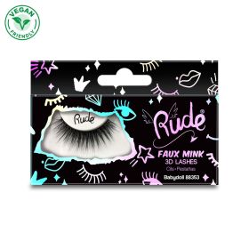 RUDE Essential Faux Mink 3D Lashes (Color: Babydoll)