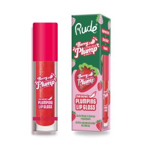 RUDE Berry Juicy Plumping Lip Gloss (Color: Strawberry Kiss)