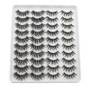 20 Pairs Mink Lashes Natural False Eyelashes Dramatic Volume Fake Lashes Soft Thick Long Eyelashes Wispy Makeup Extension 2022